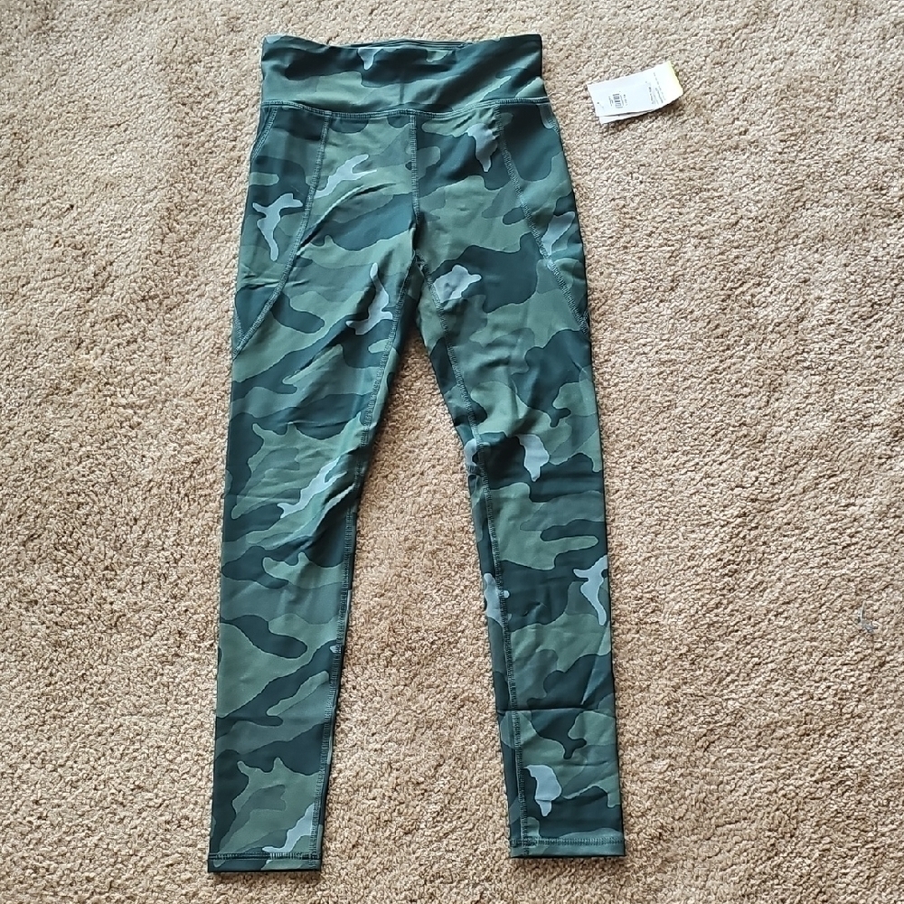 Old Navy Girls Camo High Waisted Leggings Large